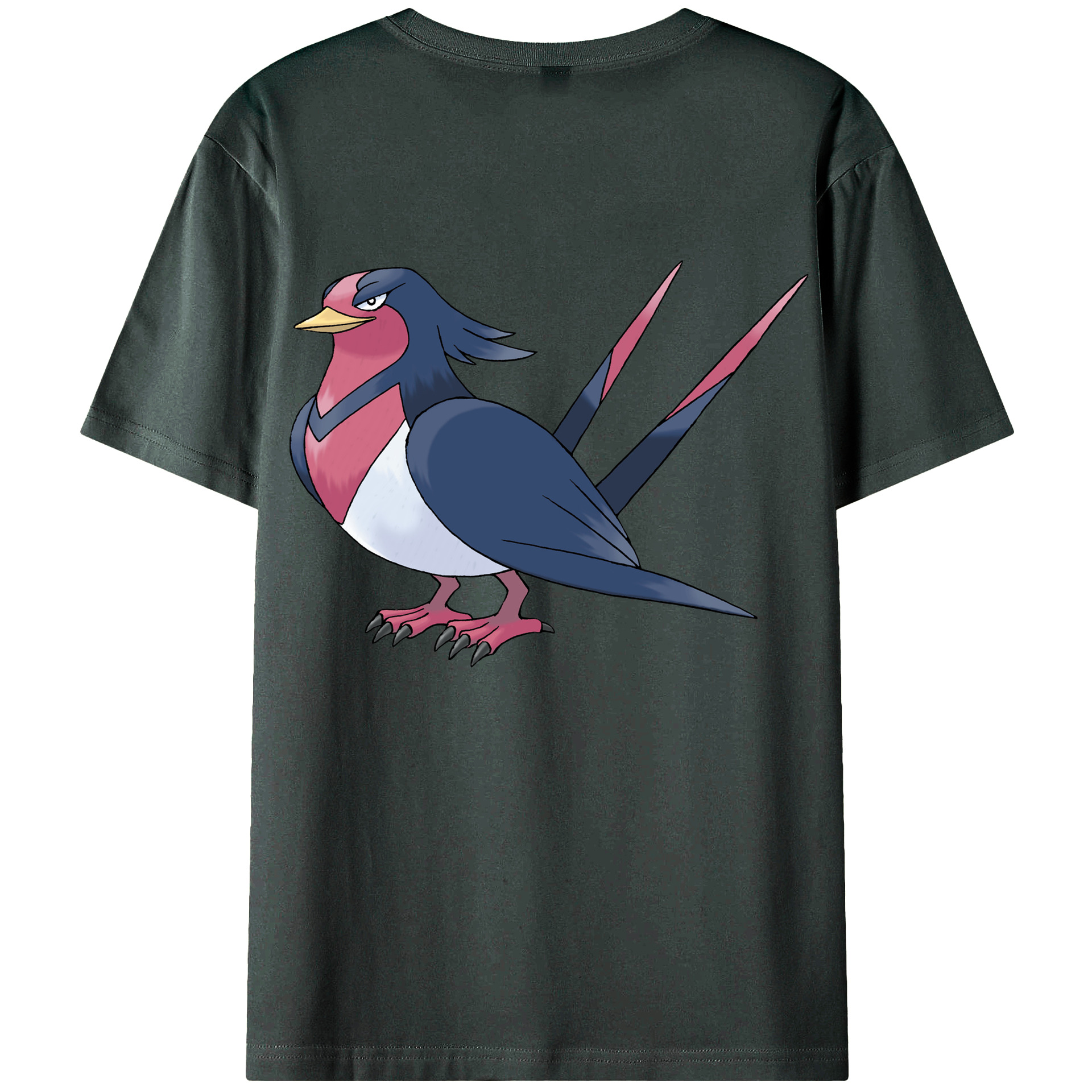 （画像用） ポケットモンスター Pokémon 綿100％ メンズ半袖Tシャツ（バックプリント） 通気性